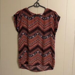 Pink Republic Multicolor Chevron Blouse